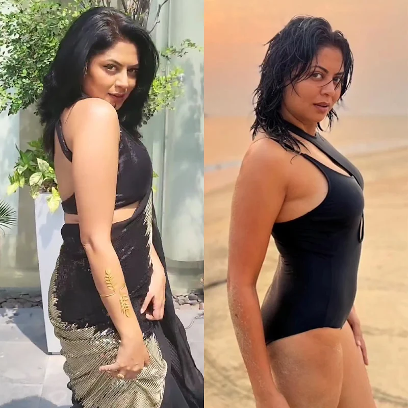 Kavita Kaushik – saree vs bikini – 146.