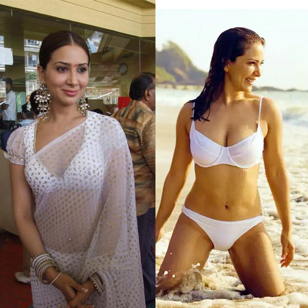 Kim Sharma saree vs bikini hot actress