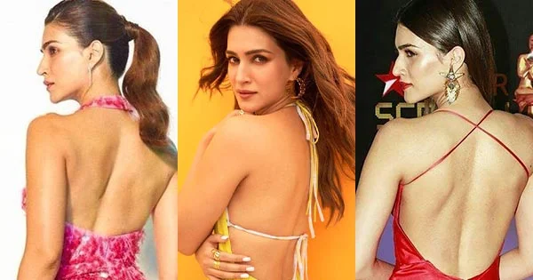 15 hot photos of Kriti Sanon flaunting her sexy back in stylish dresses.