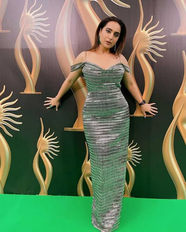 kusha kapila curvy bodycon dress hot actress