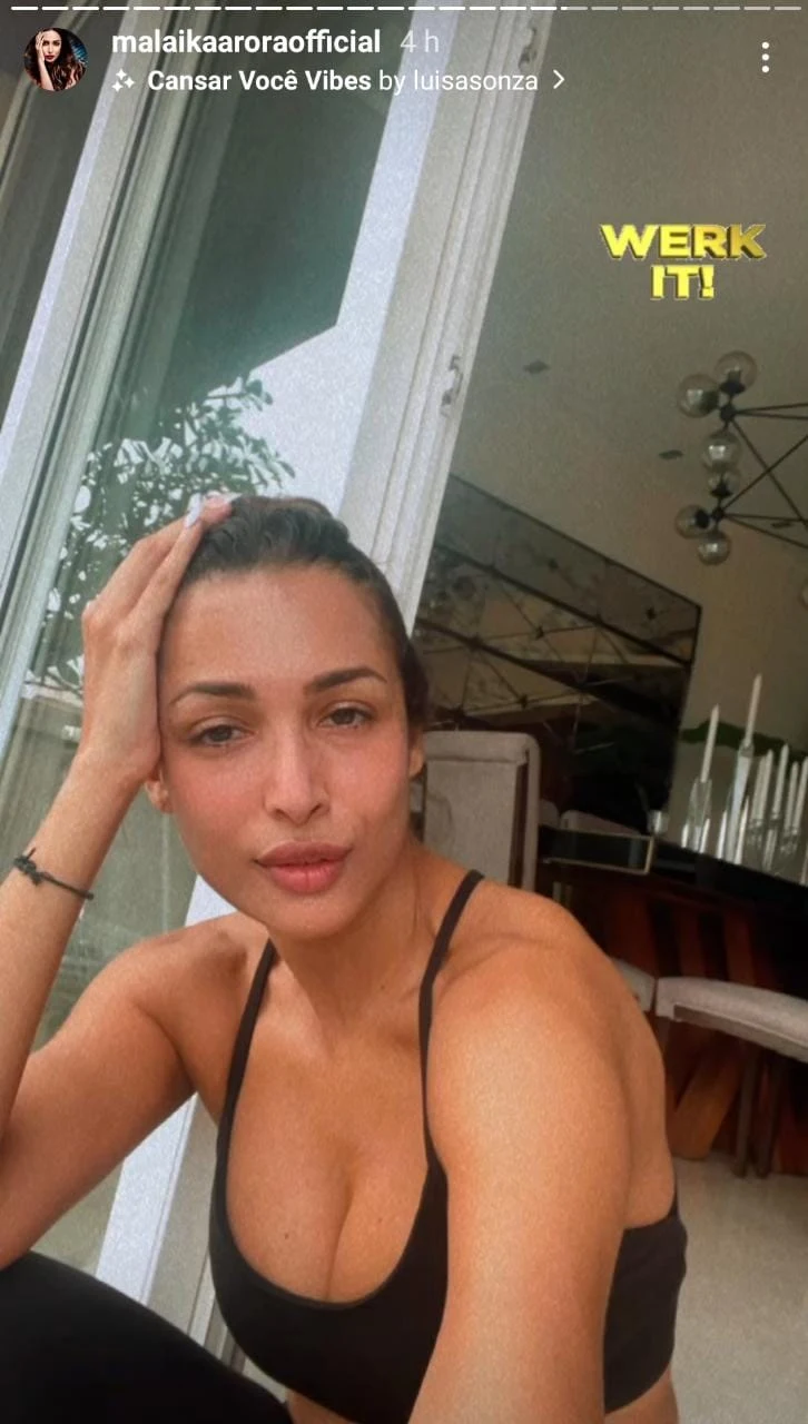 malaika arora post workout selfie sweaty look bollywood actress