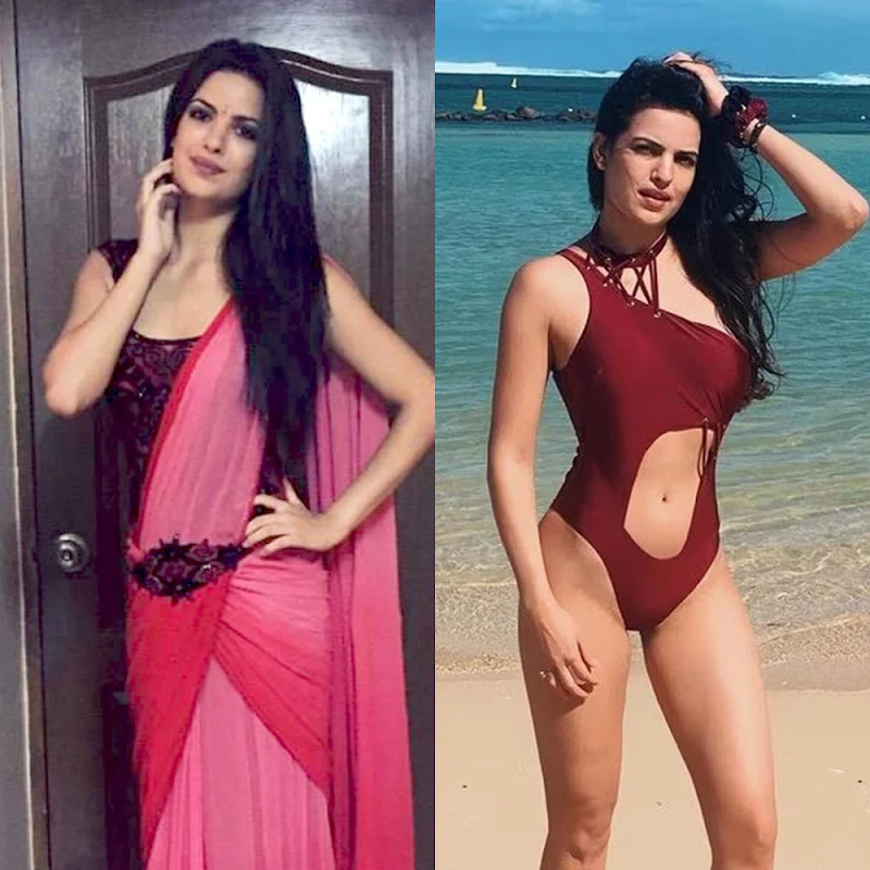 Natasa Stankovic – saree vs bikini – 198.