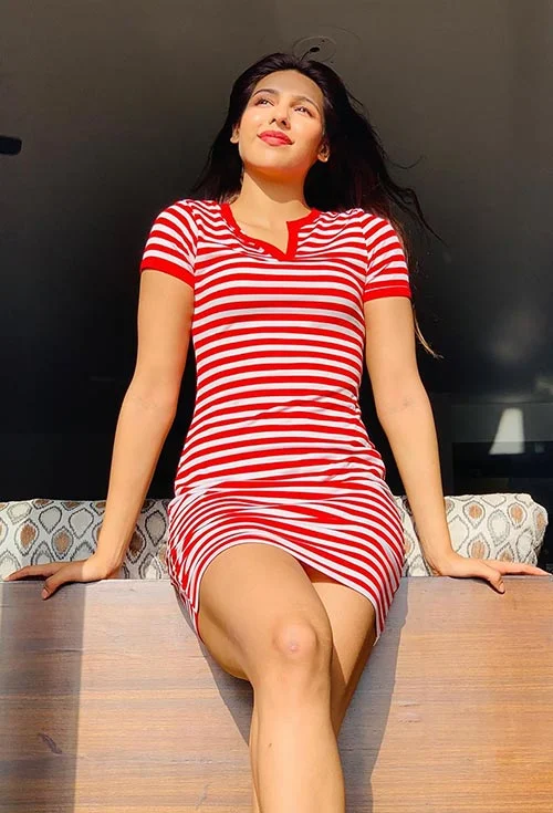 Nibeditaa Paal sexy legs short dress hot actress