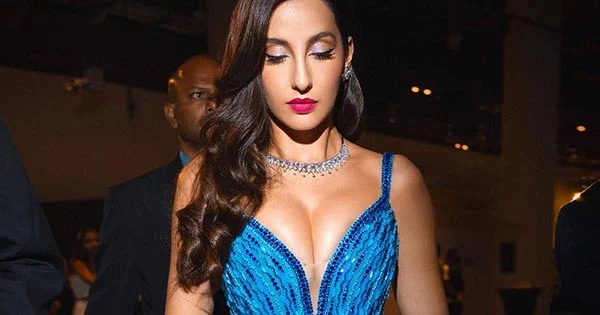 Nora Fatehi turned heads at IIFA 2022 in this cleavage baring blue gown – see now.