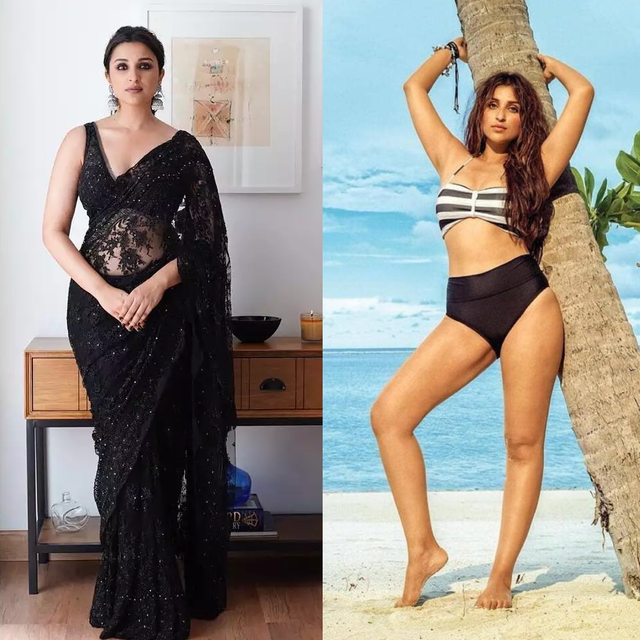 Parineeti Chopra saree vs bikini