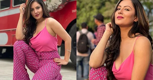 Puja Banerjee in a pink top with matching pants looks stunning – see latest hot photos.