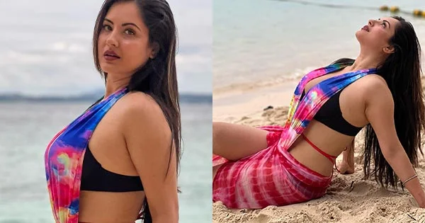 Puja Banerjee in this beach wear with black bikini top looked too hot to handle  – see now.