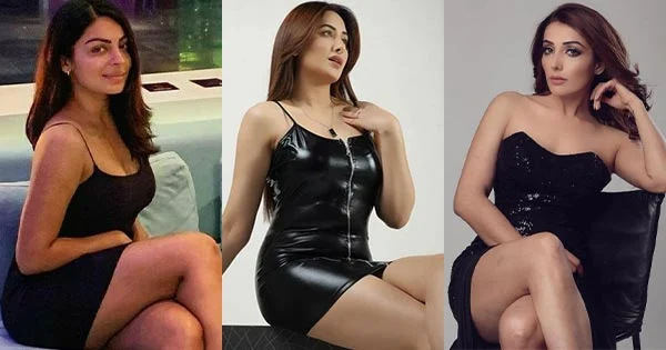 10 hot Punjabi actresses in short black outfits flaunting their sexy legs – see now.