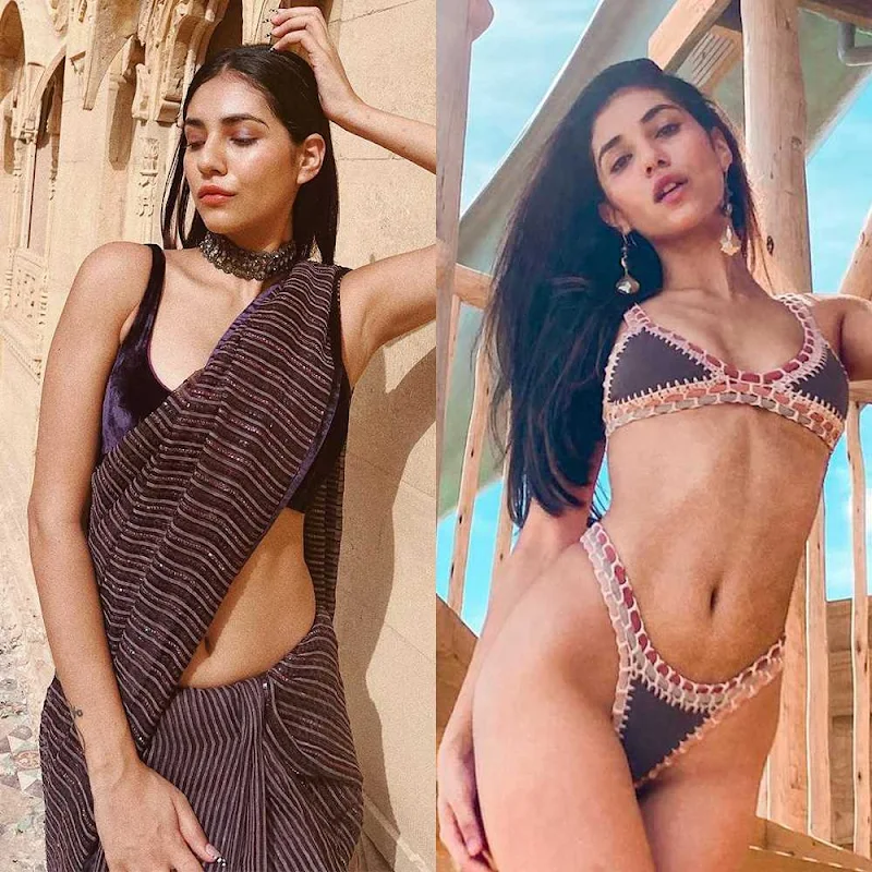 Radhika Seth – saree vs bikini – 133.