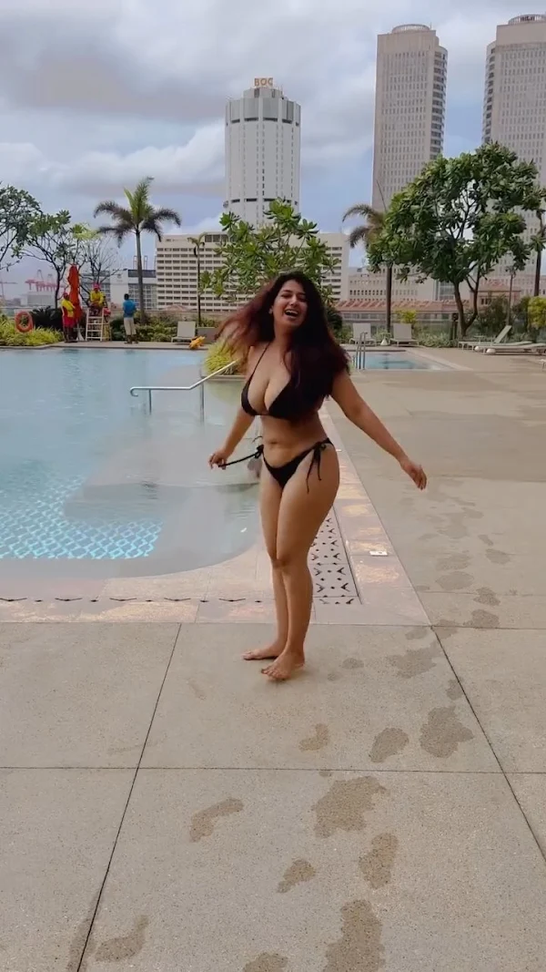 rasha kirmani bikini cleavage curvy busty indian arabian