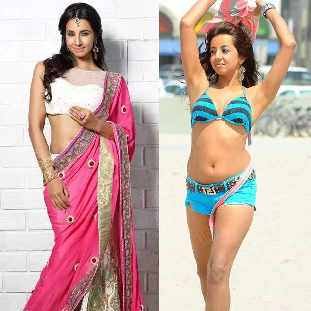 Sanjana Galrani – saree vs bikini – 171.