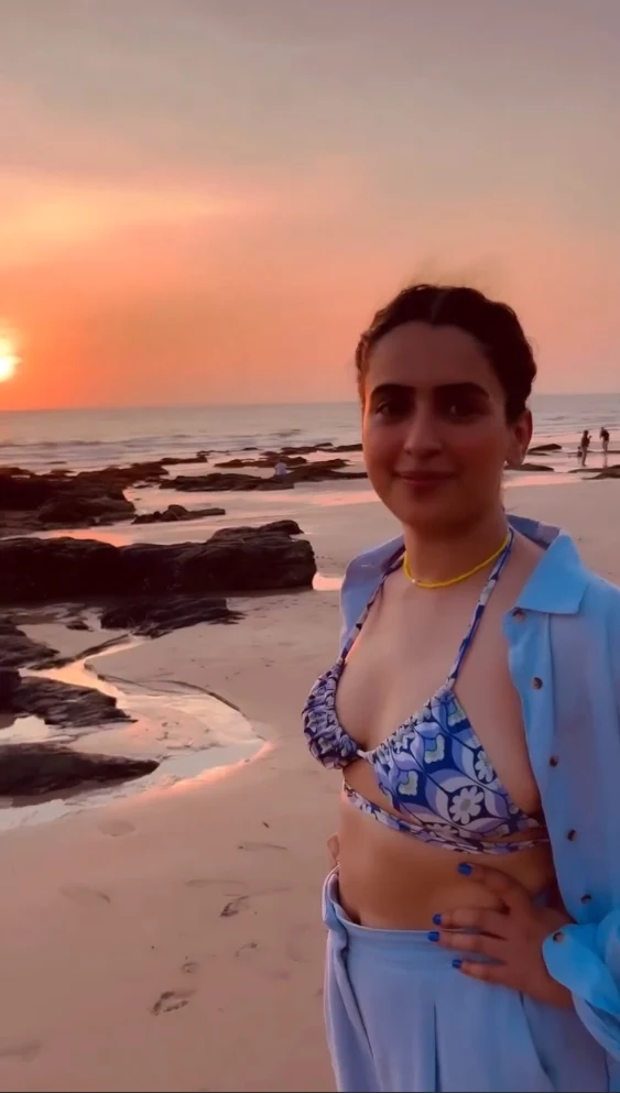 sanya malhotra bikini beach