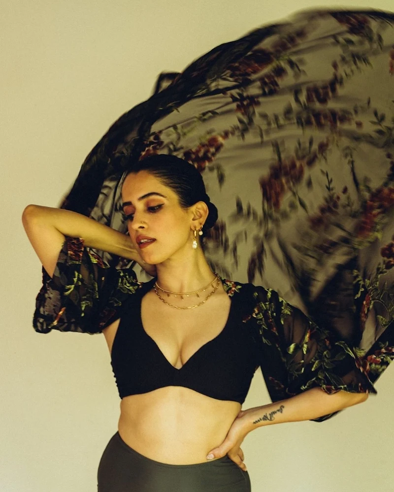 sanya malhotra black bikini