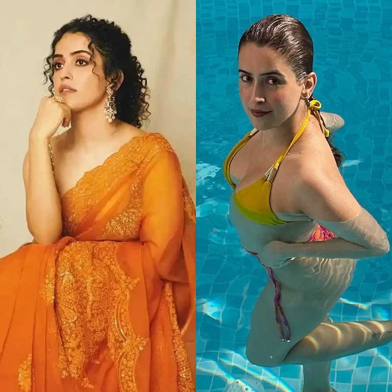 Sanya Malhotra – saree vs bikini – 142.