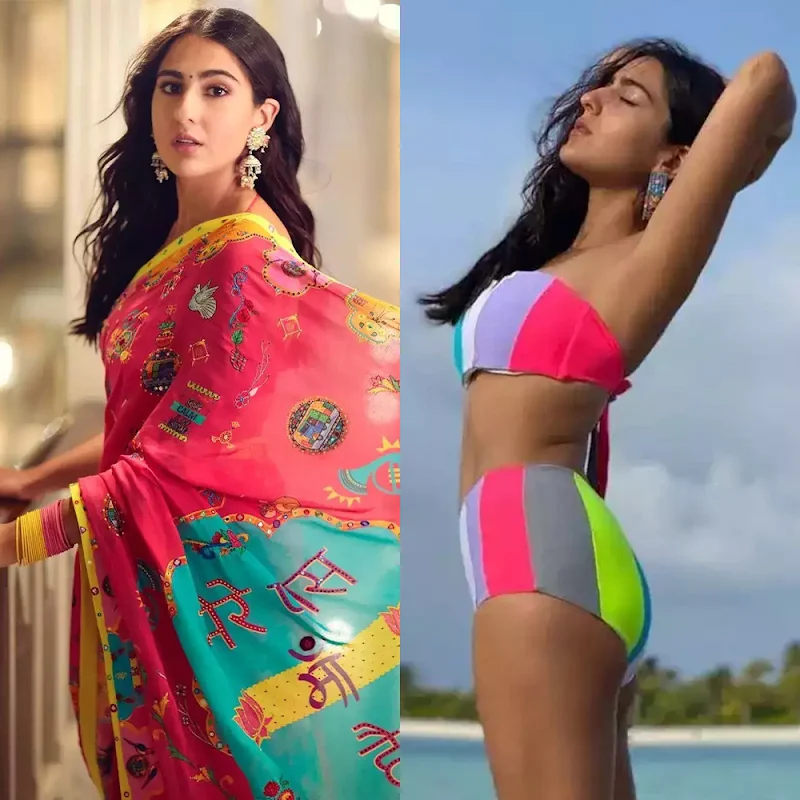 Sara Ali Khan – saree vs bikini – 30.