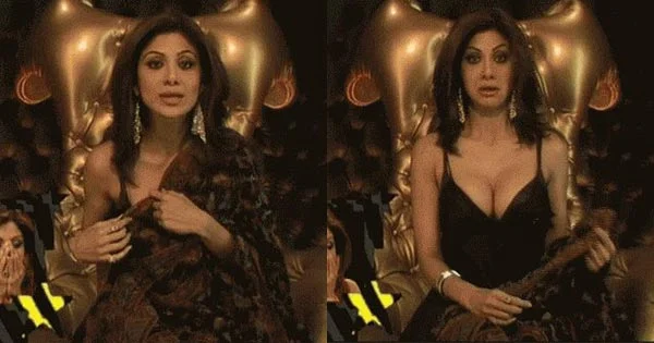 When Shilpa Shetty flaunted ample cleavage in this show – viral GIF.