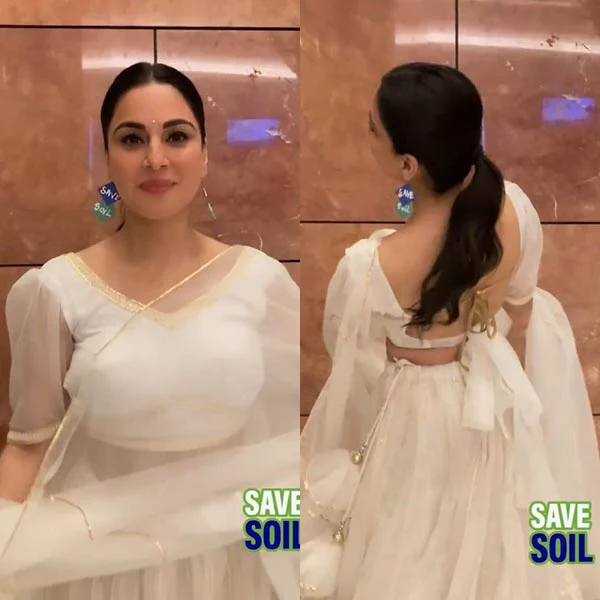 shraddha arya backless saree hot tv actress