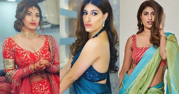 40 stunning photos of Shreya Mehta in sarees – actress from College Romance and Girls Hostel.