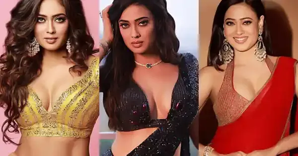 7 times Shweta Tiwari in cleavage baring plunging neckline blouses with sarees set social media on fire.