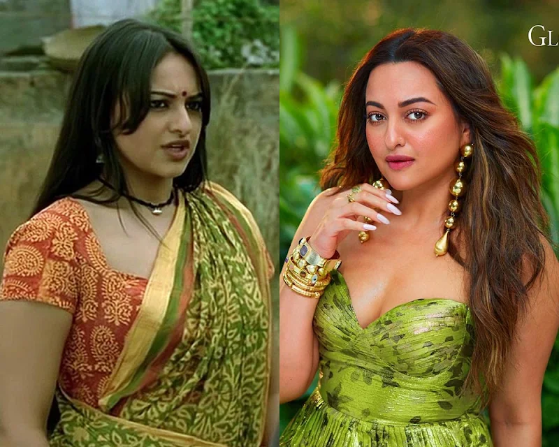 Sonakshi Sinha – then vs now – celebrity transformation.