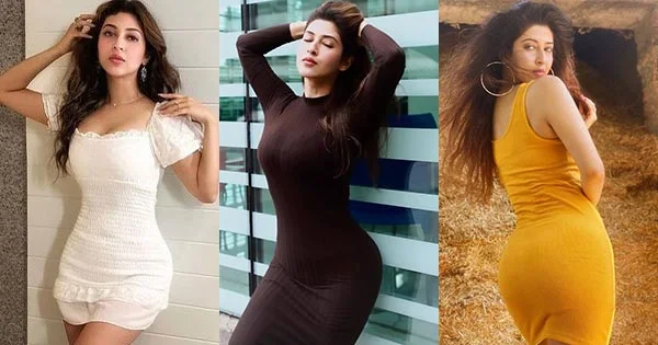 11 hot photos of Sonarika Bhadoria in tight fit dresses flaunting her fine sexy body.