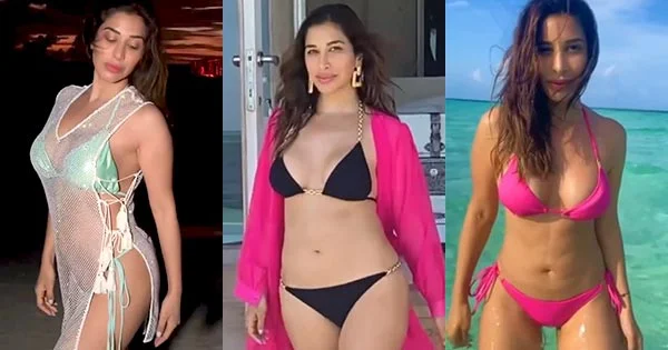 10 hot GIFs of Sophie Choudry in bikini flaunting her fine sexy body – see now.