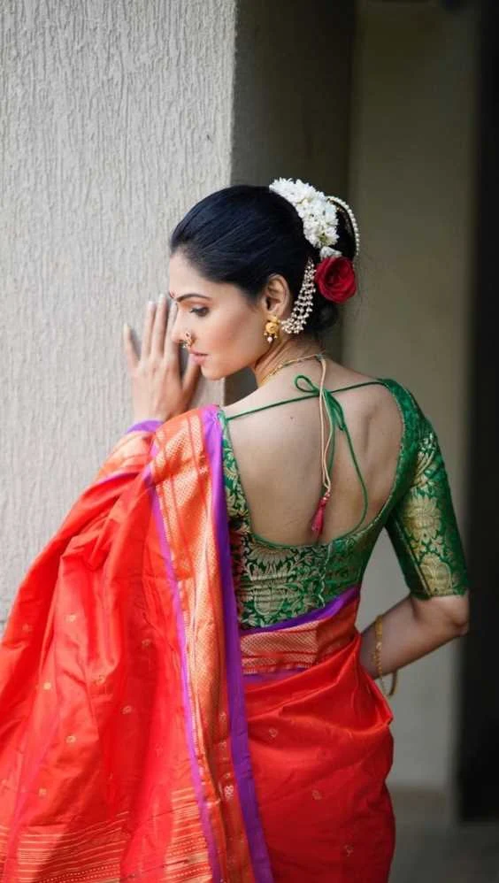 Trupti Toradmal backless saree hot actress adipurush maya