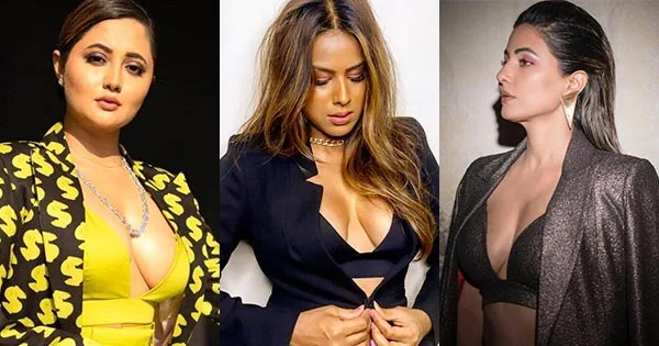 9 Indian TV actresses in stylish pantsuit flaunting ample cleavage and raising the heat.