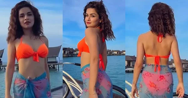 Avneet Kaur in two piece bikini – watch the latest viral video.