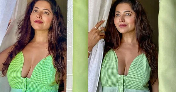 Ridhiema Tiwari cleavage indian tv actress