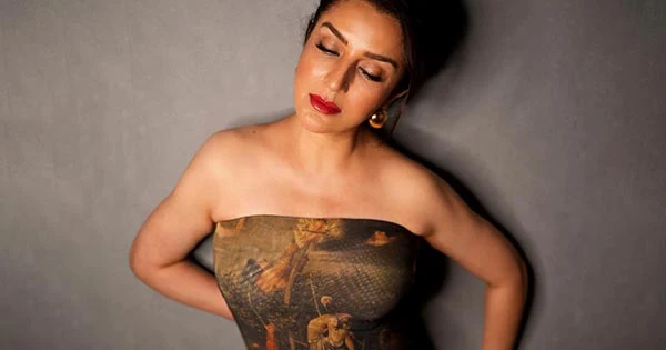 tisca chopra off shoulder dress hot actress