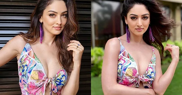 Dr. Arora actress, Sandeepa Dhar, in this cleavage baring dress looks stunning hot – see photos.