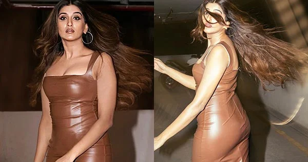 Nimrit Kaur Ahluwalia in bodycon leather dress raised the temperature to the maximum – see now.