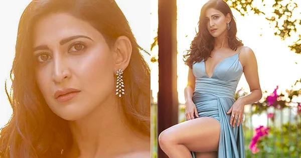 Aahana Kumra is too hot to handle flaunting her sexy toned legs in this high slit outfit – see now.