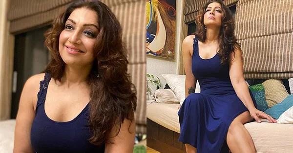 Aartii Naagpal high slit blue dress hot actress