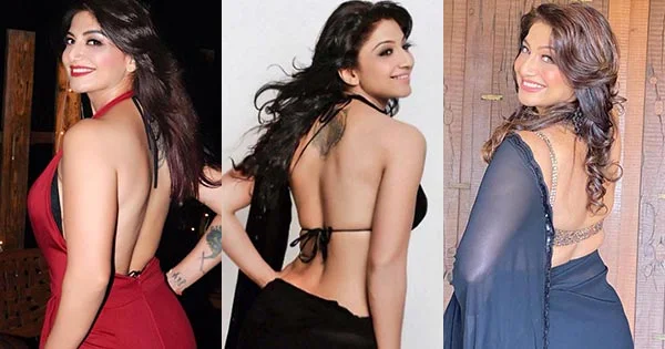 25 hot photos of Aartii Naagpal in backless sarees, dresses and swimsuits.