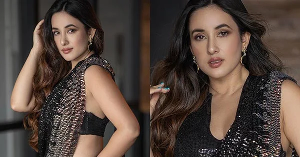 Aditi Budhathoki in black saree looks breathtaking – see photos.