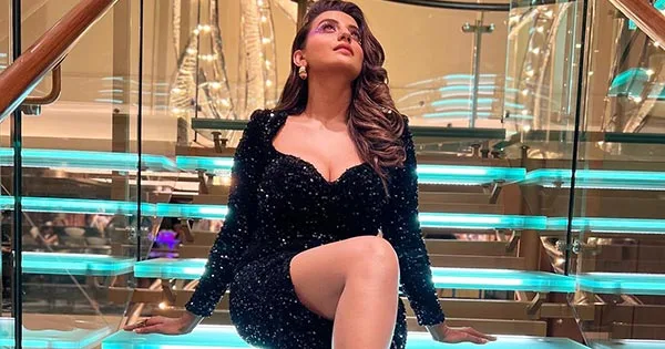 Akshara Singh in shimmery black dress flaunts her sexy legs and fine curves – see this Bhojpuri diva raise the heat.