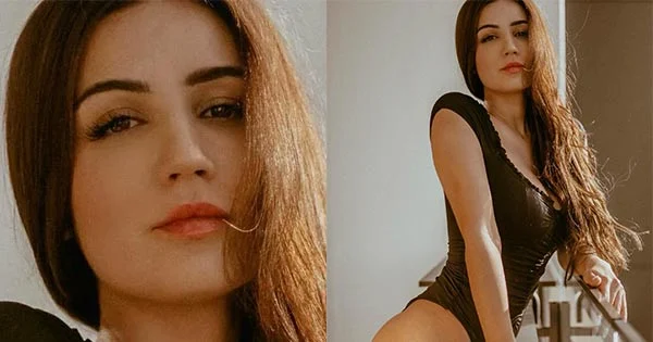 Amy Aela is too hot to handle in this one piece – see latest hot photo.