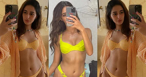 Ananya Panday in bikini flaunts her sexy toned body – see latest hot selfies.