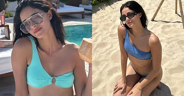 Ananya Panday blue bikini sexy body