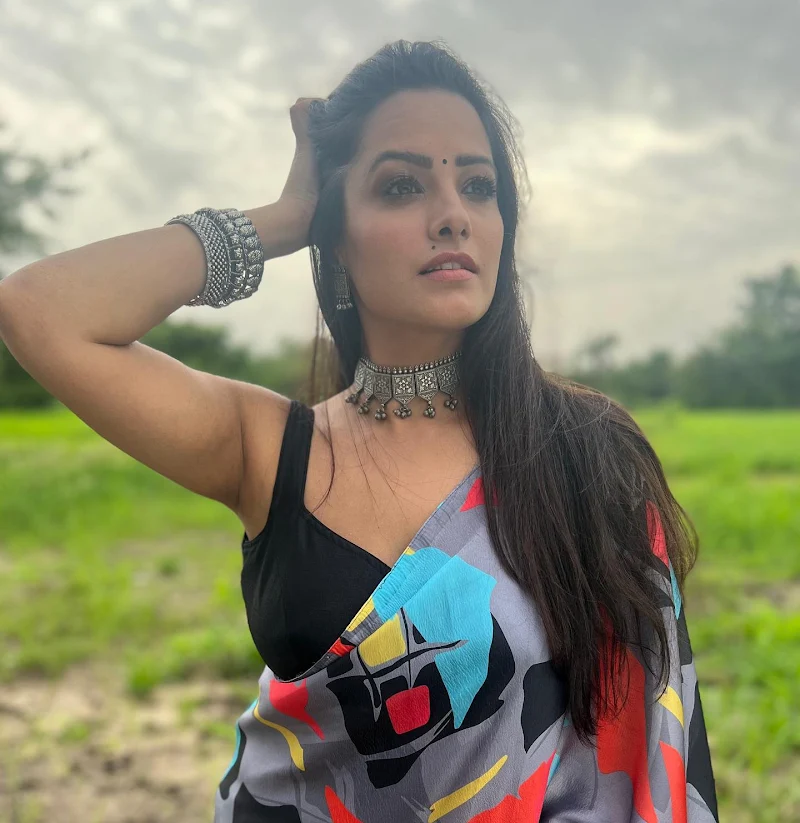 anita hassanandani saree hot tv actress naagin