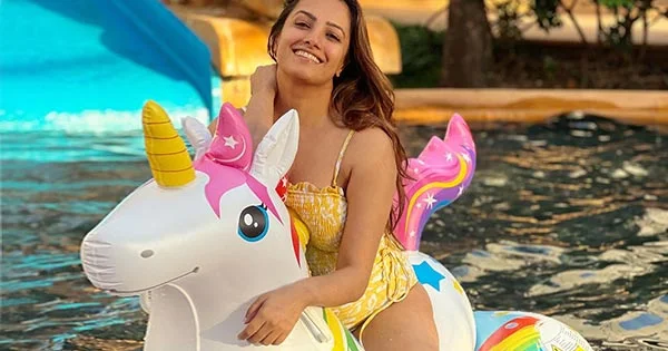 Naagin TV show actress enjoying pool time in yellow swimsuit – see now.