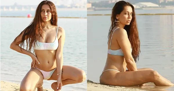 Anusha Dandekar white bikini sexy body