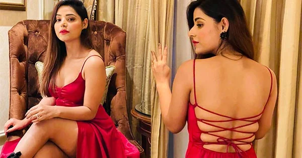 Anushka Srivastava in backless red dress sets things on fire – see now.