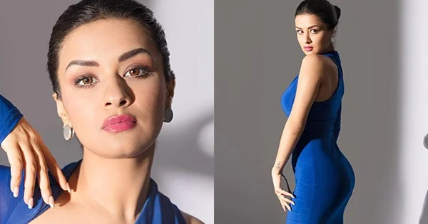 Avneet Kaur in body hugging blue dress flaunted her fine curves – see hot pics.