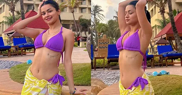 Avneet Kaur in string bikini flaunts her sexy toned figure – see hot pics.