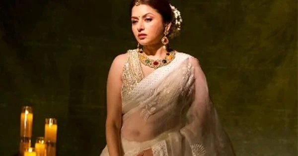 bhagyashree sheer saree hot actress