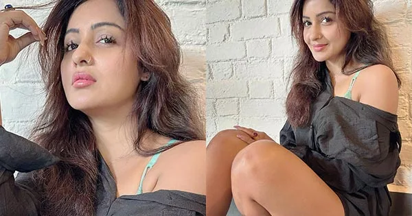 Chhavi Pandey in simple black shirt with no pants showed off her fine legs and raised the heat – see now.