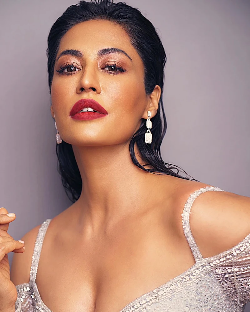 chitrangada singh silver dress cleavage curvy figure